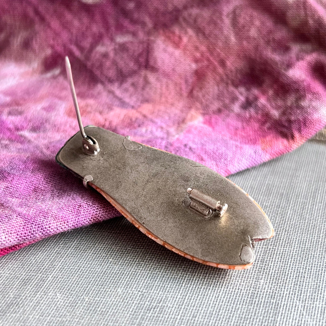 Aesthetic Movement silver brooch