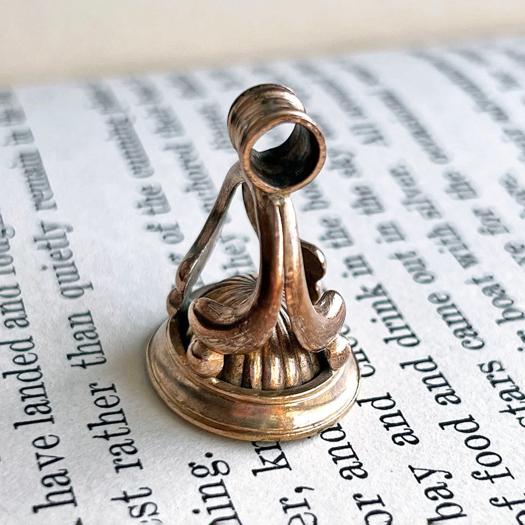 Side profile of Victorian intaglio fob