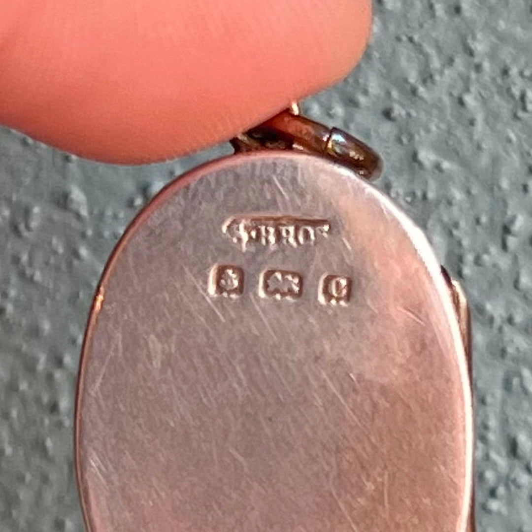 Antique Victorian Silver Gilt Horseshoe Locket, Birmingham 1903