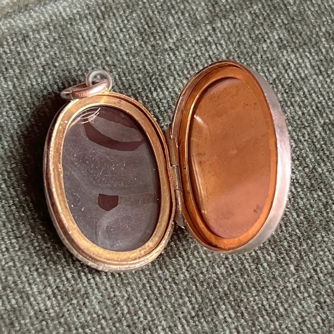 Antique Victorian Silver Gilt Horseshoe Locket, Birmingham 1903