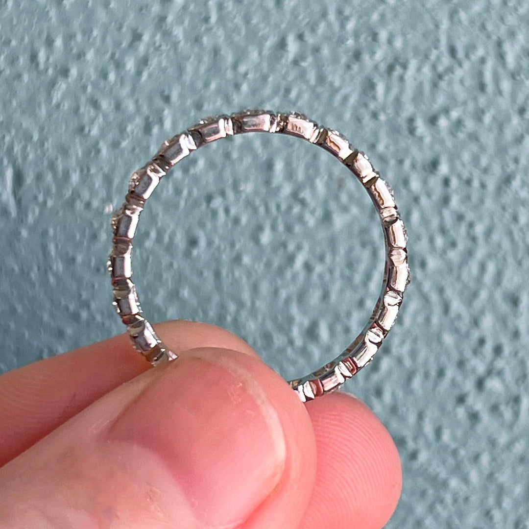 Art Deco Diamond Eternity Band Ring Platinum, c.1930