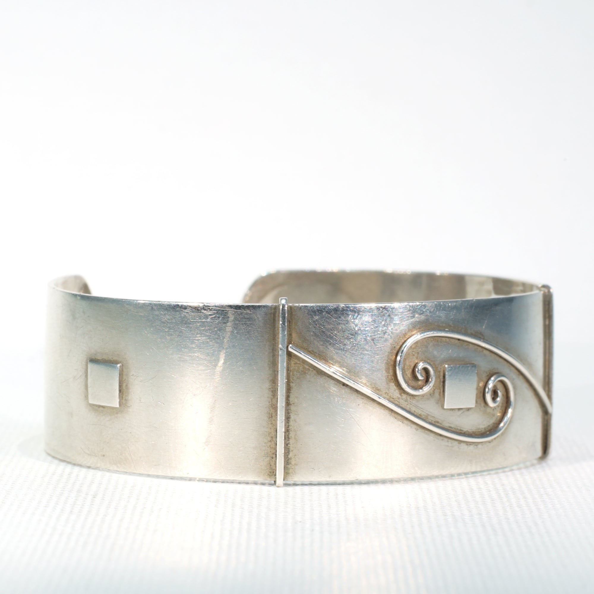 Mid-Century Danish Silver Cuff Bracelet