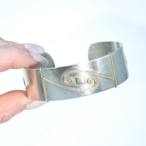 Mid-Century Danish Silver Cuff Bracelet