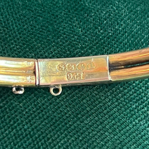 Antique Victorian Love Knot Bangle 15k Gold