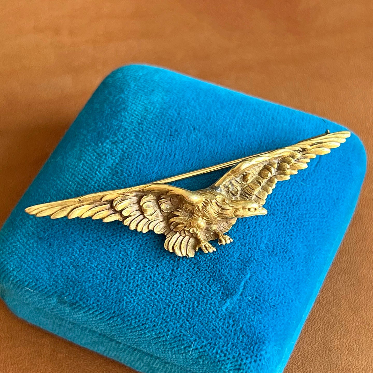 Antique 18k French Eagle Brooch c.1900