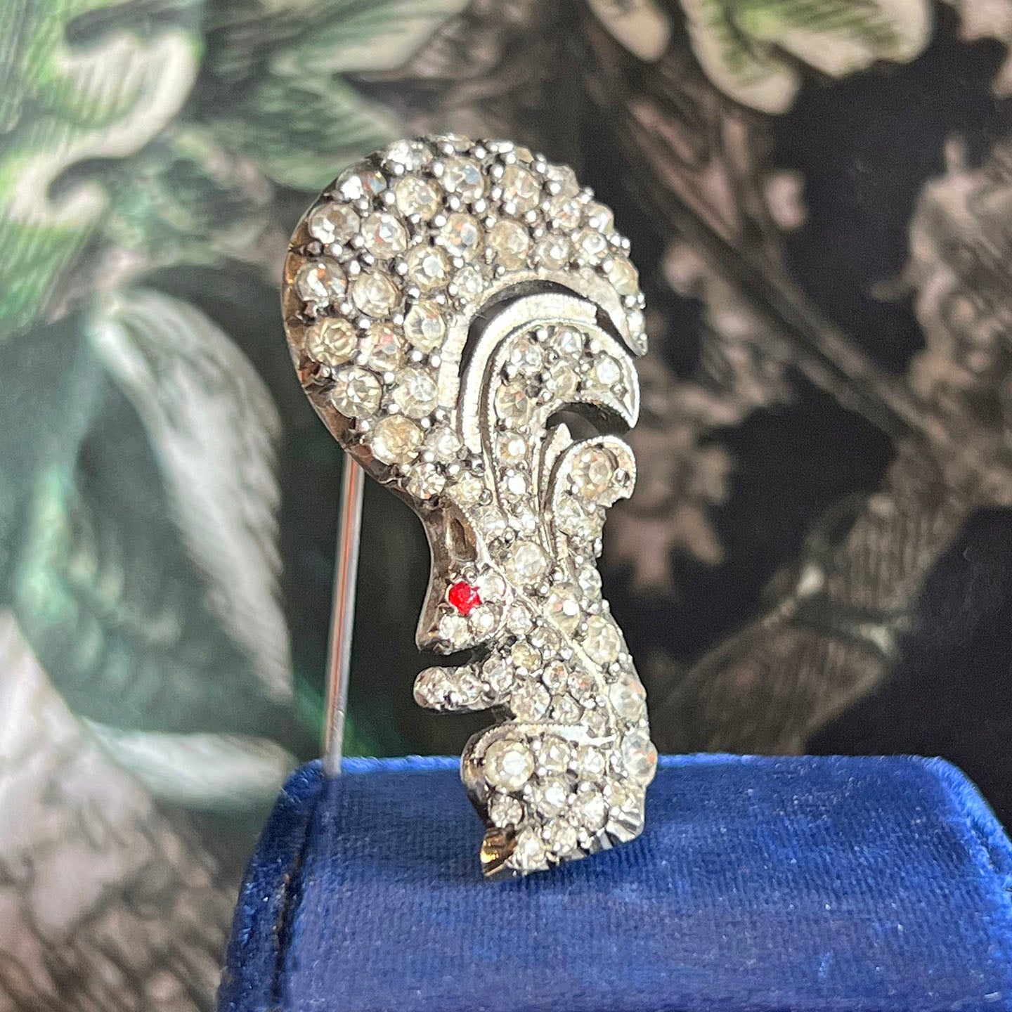 Victorian Silver Paste Squirrel Brooch