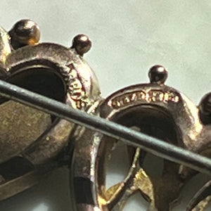Antique Brooch Queen Victoria Diamond Jubilee 9k Gold Victorian