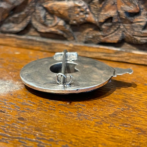 Victorian Scottish Silver Agate Brooch Garter Buckle
