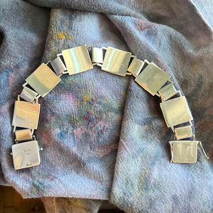 Vintage Swedish Silver Animal Link Bracelet Hermann Ole Jacobsen, c. 1950