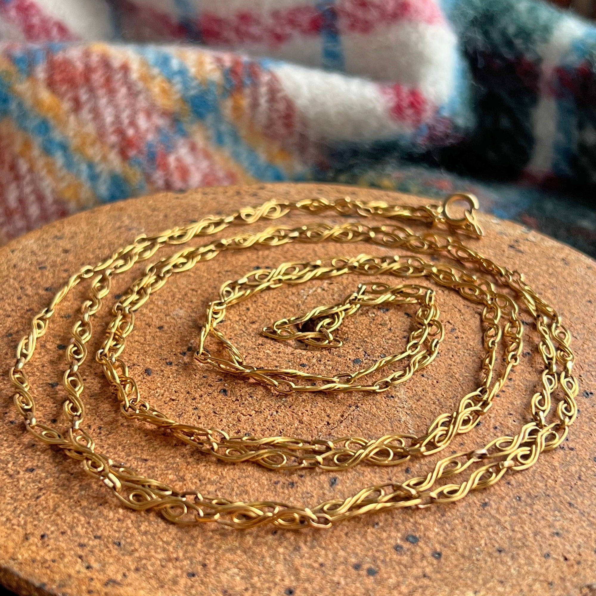 Antique French Fix Long Guard Chain, c. 1900
