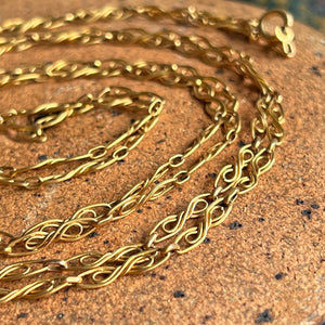 Antique French Fix Long Guard Chain, c. 1900