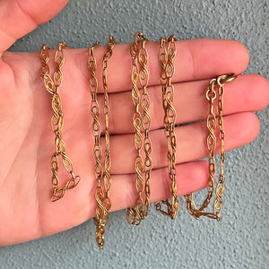 Antique French Fix Long Guard Chain, c. 1900