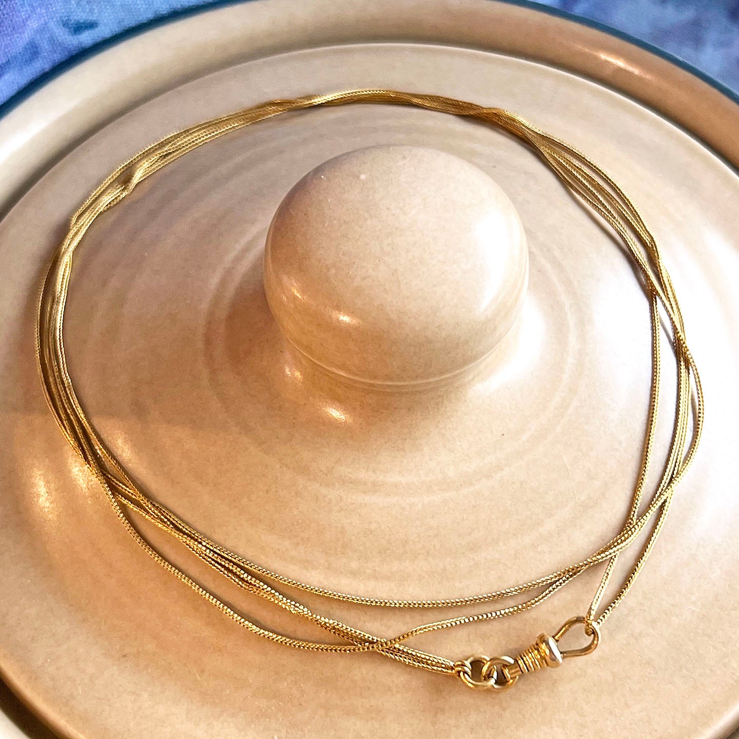 Antique Victorian Gold Long Chain 18k c.1870