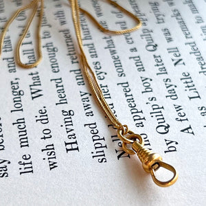 Antique Victorian Gold Long Chain 18k c.1870