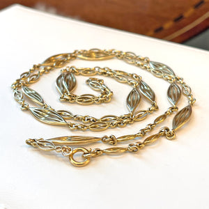 Antique French 18k Gold Chain Necklace c. 1890