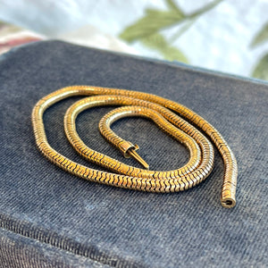 Fantastic Antique Gold Snake Chain 15k 16.5 inches
