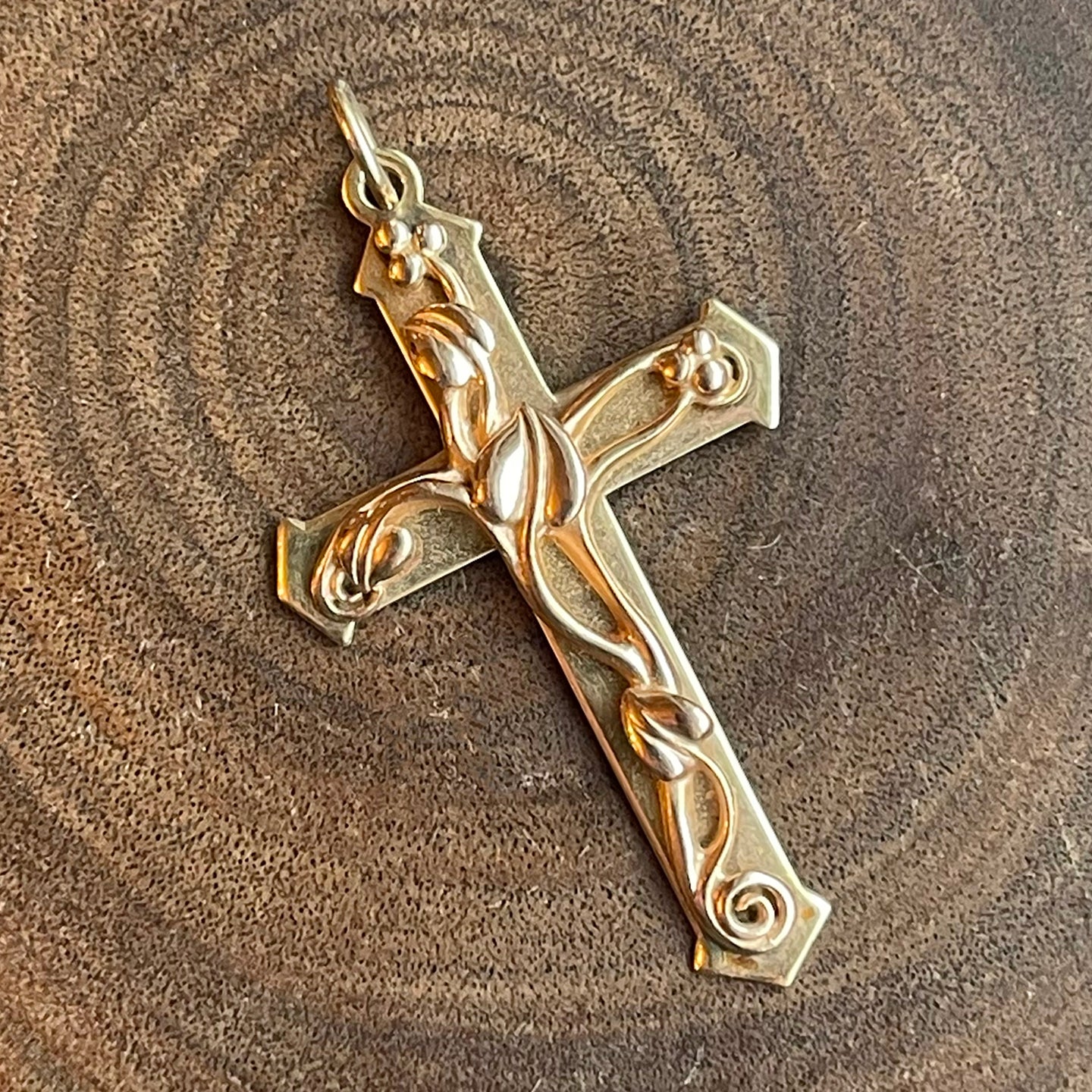 Vintage Welsh Gold Cross Pendant 9k Hallmarked 1997