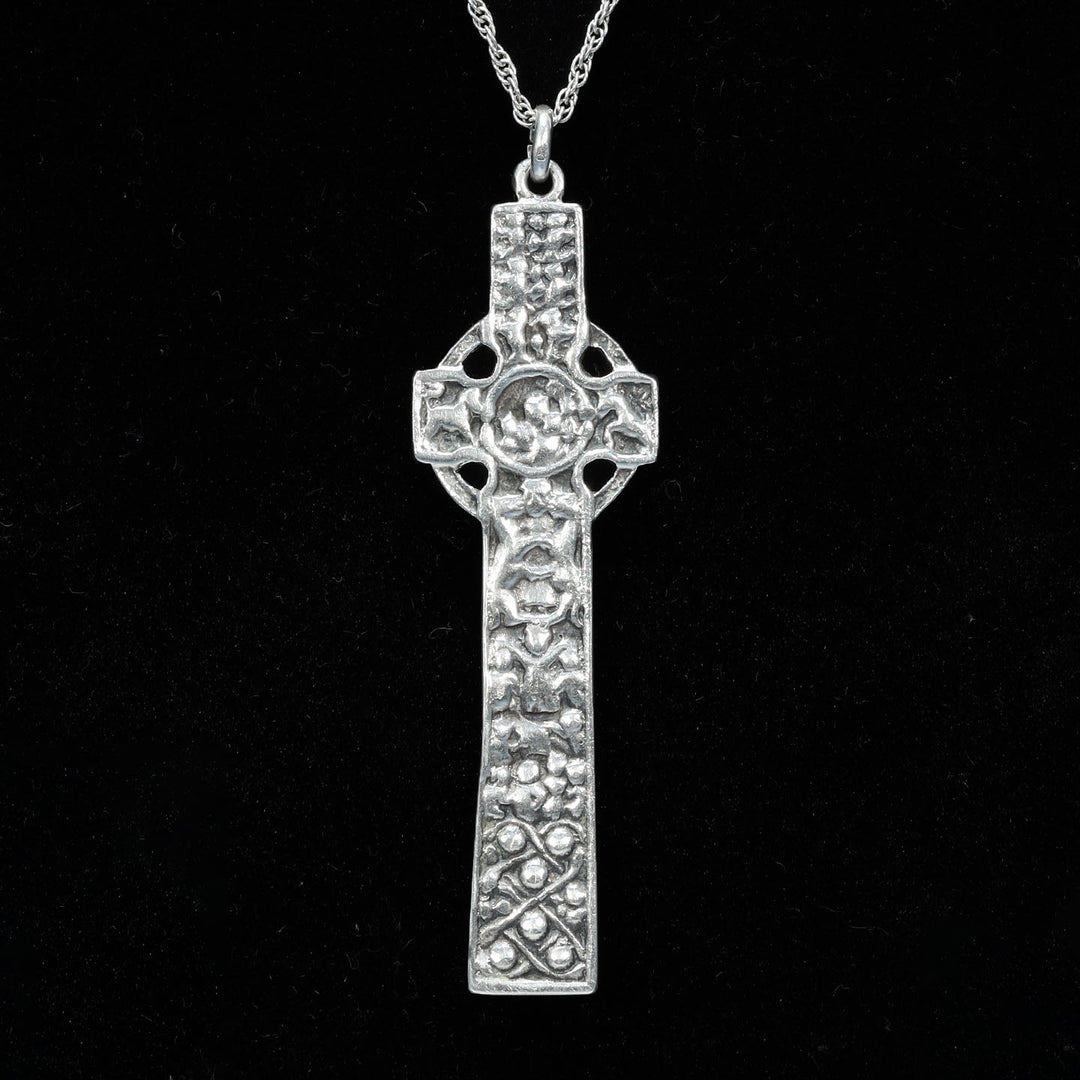 Antique Sterling Silver Celtic Cross Pendant, c. 1930