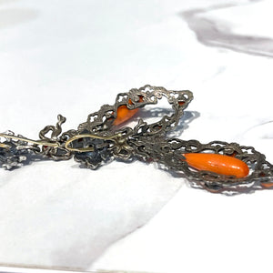 Antique Austro-Hungarian Silver Gilt Girandole Earrings