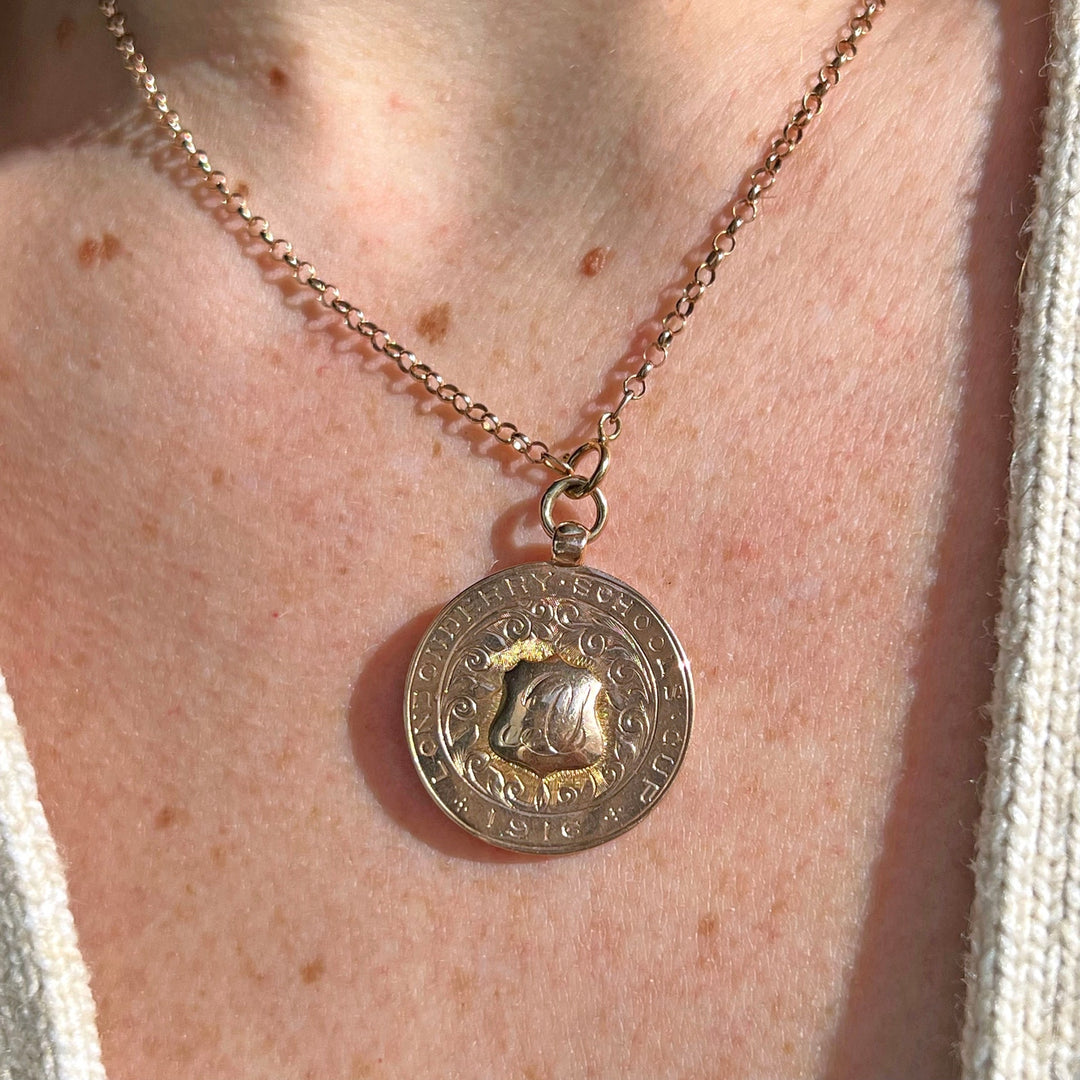 1915 British sporting award fob