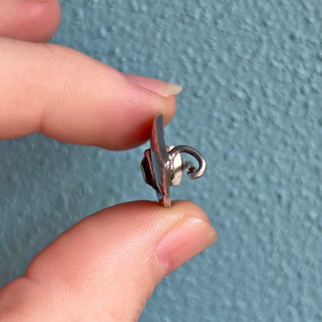 Edwardian Charles Horner Brooch Silver Hammered Citrine Chester 1907