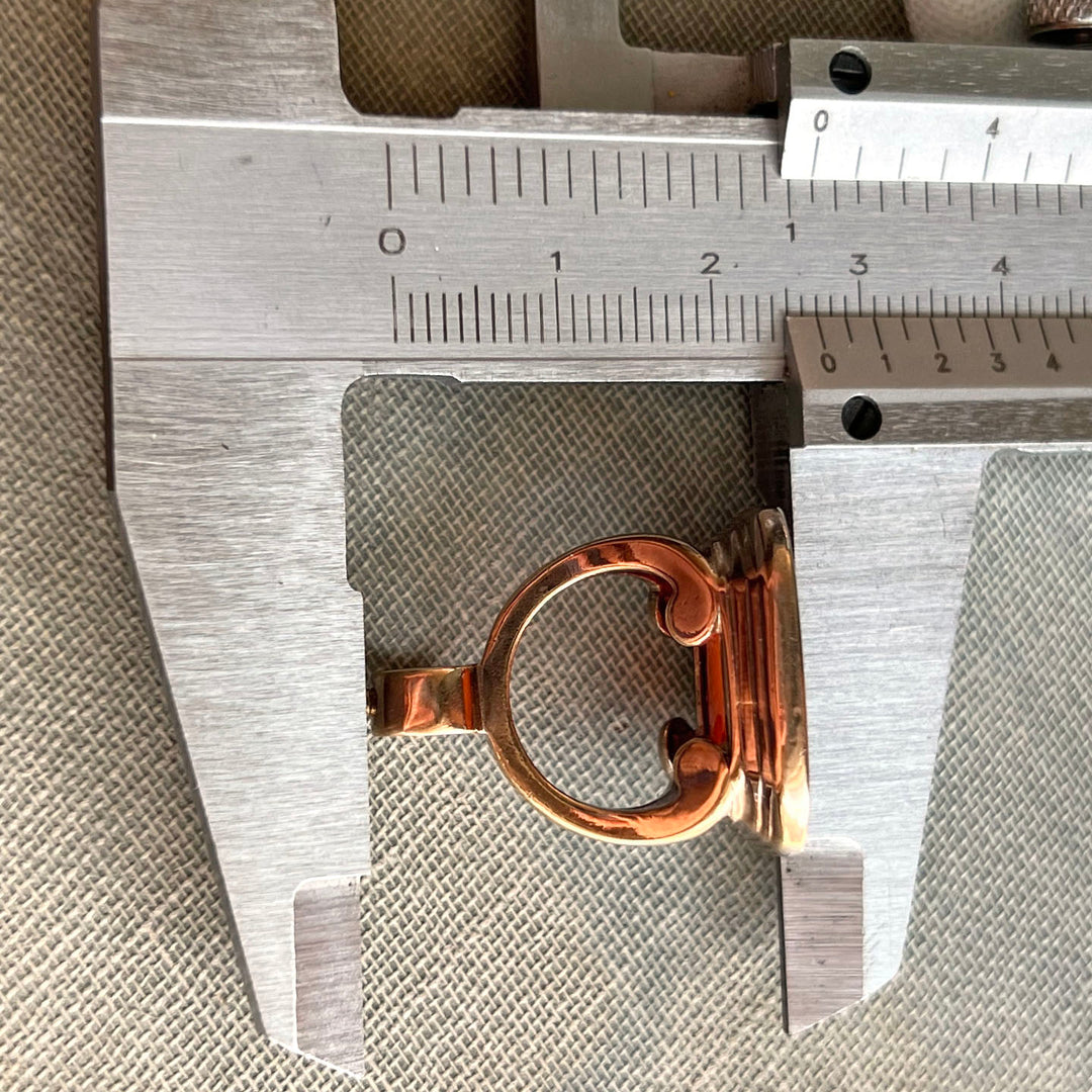 Victorian 9k Gold Carnelian Carved Dog Fob Pendant