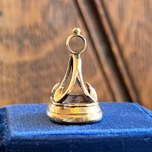 Antique Georgian Gold Carnelian Pendant Intaglio Fox Fob , c. 1810