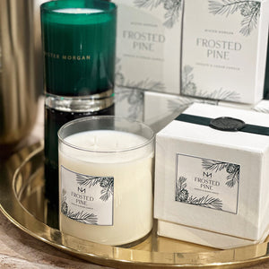 Frosted Pine Double Wick Candle