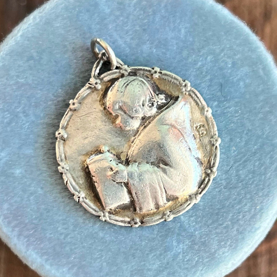 German Jugendstil silver pendant