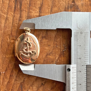 Antique Victorian Gold Anchor Locket