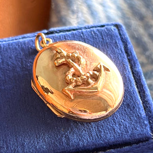 Antique Victorian Gold Anchor Locket