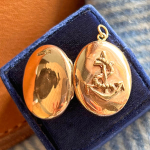 Antique Victorian Gold Anchor Locket
