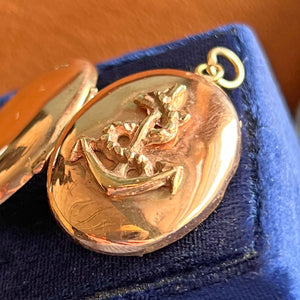Antique Victorian Gold Anchor Locket