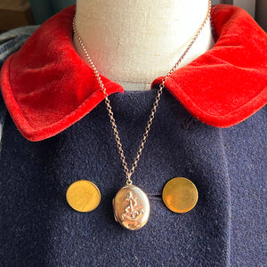 Antique Victorian Gold Anchor Locket