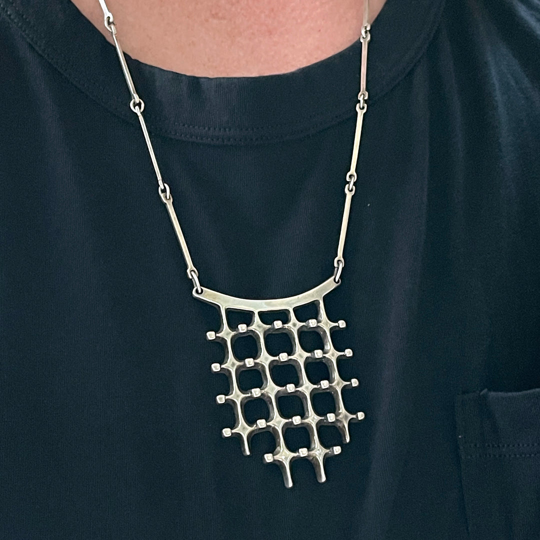 Vintage Marianne Berg for David Andersen Silver Necklace