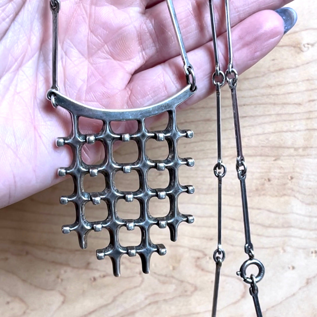 Vintage Marianne Berg for David Andersen Silver Necklace