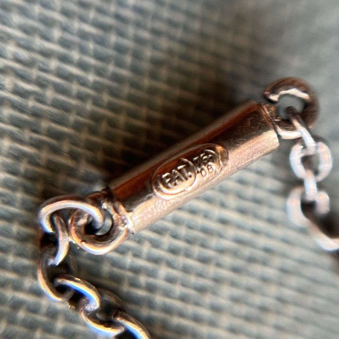 Antique Art Nouveau Drop Necklace Silver Enamel Mother-of-Pearl, Liberty & Co. c.1900