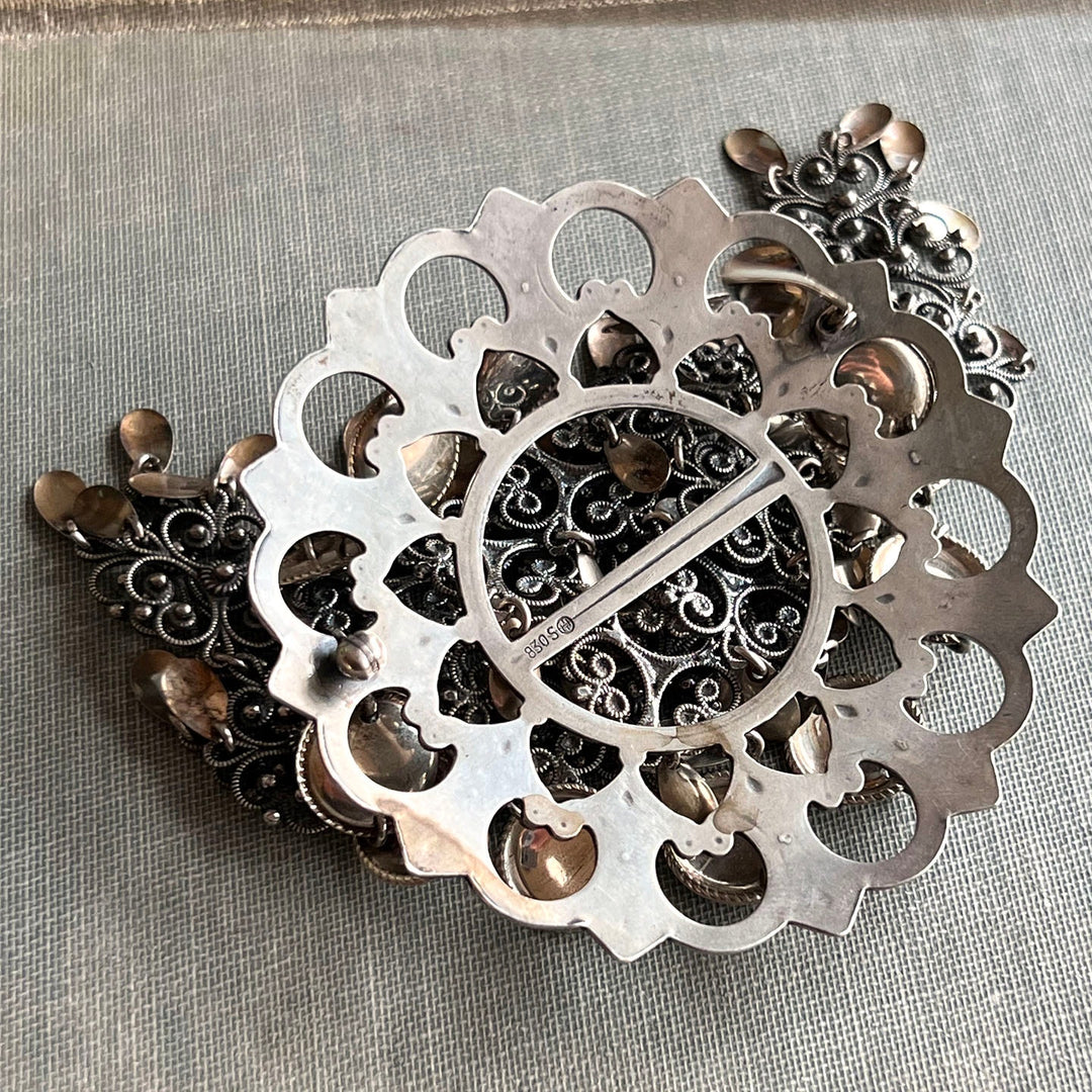 Traditional Nordic wedding brooch