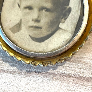 Antique Pearl Frame Locket Pendant by Murrle Bennett & Co.