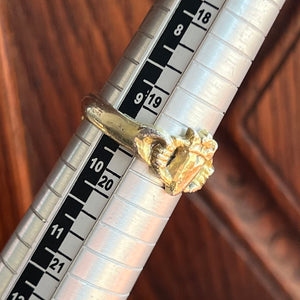 Early Scottich Claddagh Ring c. 1720 Silver Gilt