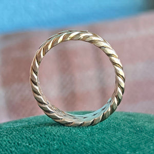 Antique Victorian Witch’s Band Ring 18 Karat Gold Size 7.75 US