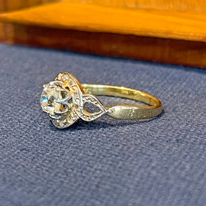 Antique Diamond Engagement Ring 18k and Platinum Edwardian