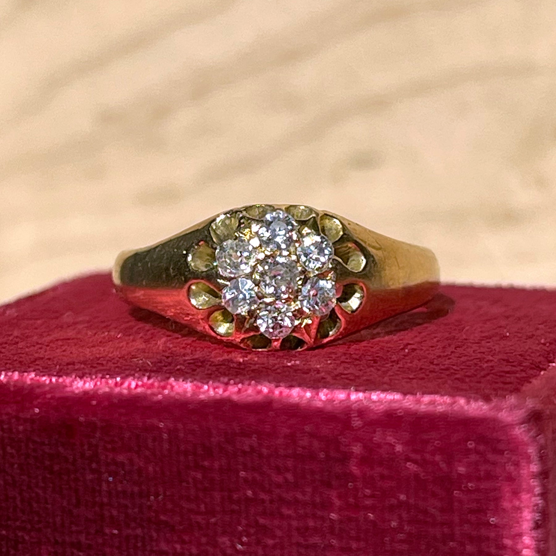 Victoria Crystal Sterling Silver Ring