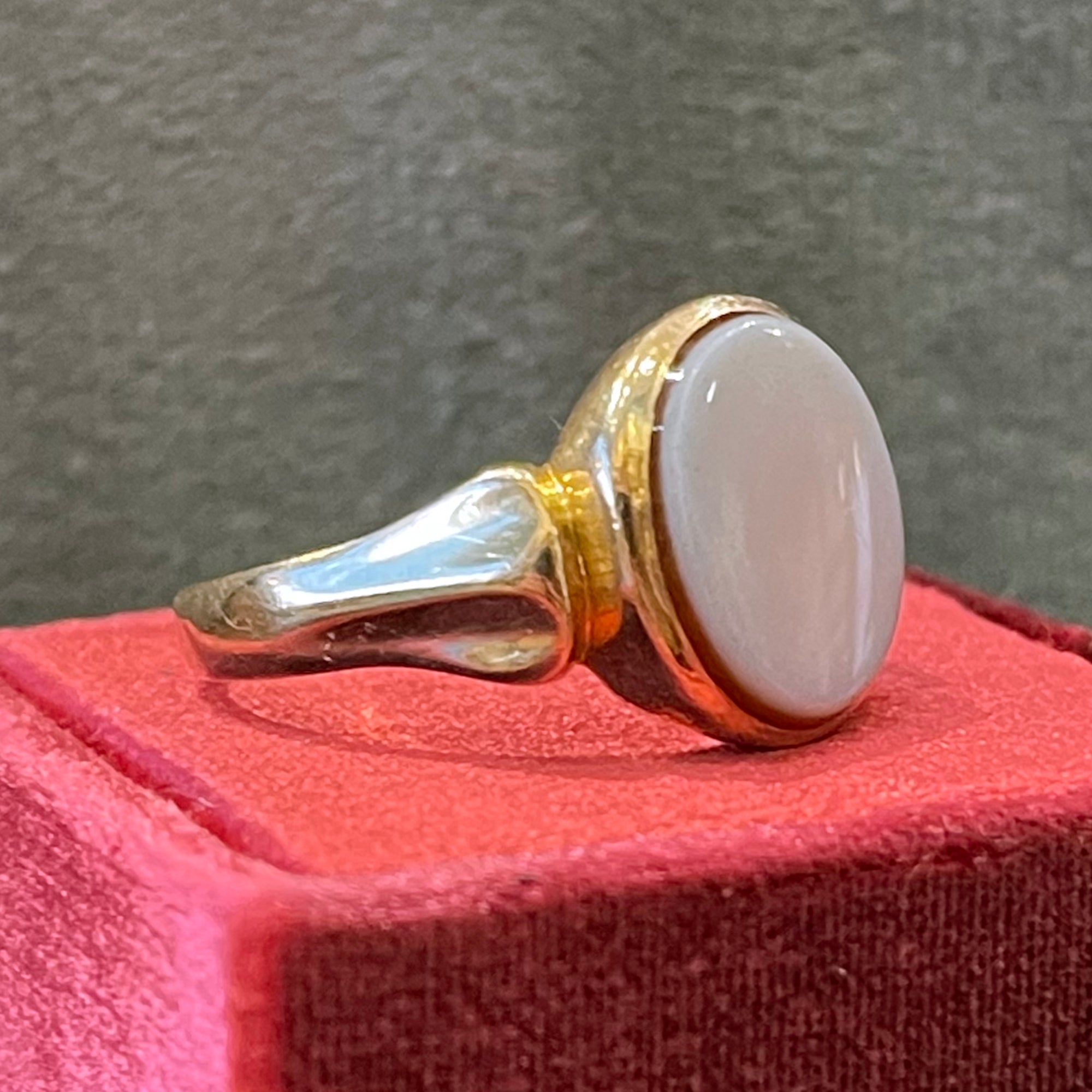 Antique Sardonyx Signet Ring Birmingham 1891