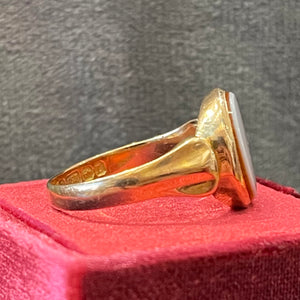 Antique Sardonyx Signet Ring Birmingham 1891