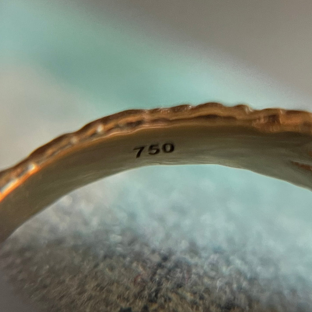 Roman Carnelian Intaglio Ring in 18k Gold in Vintage Mount