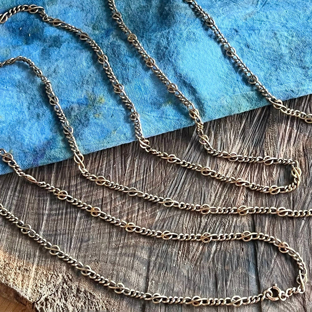 Victorian French FIX Long Guard Chain Gold Filled Necklace