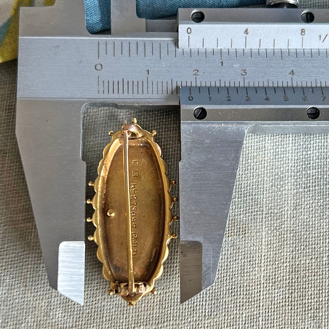 Victorian Hidden Message Brooch Pin 'Forget Me Not'