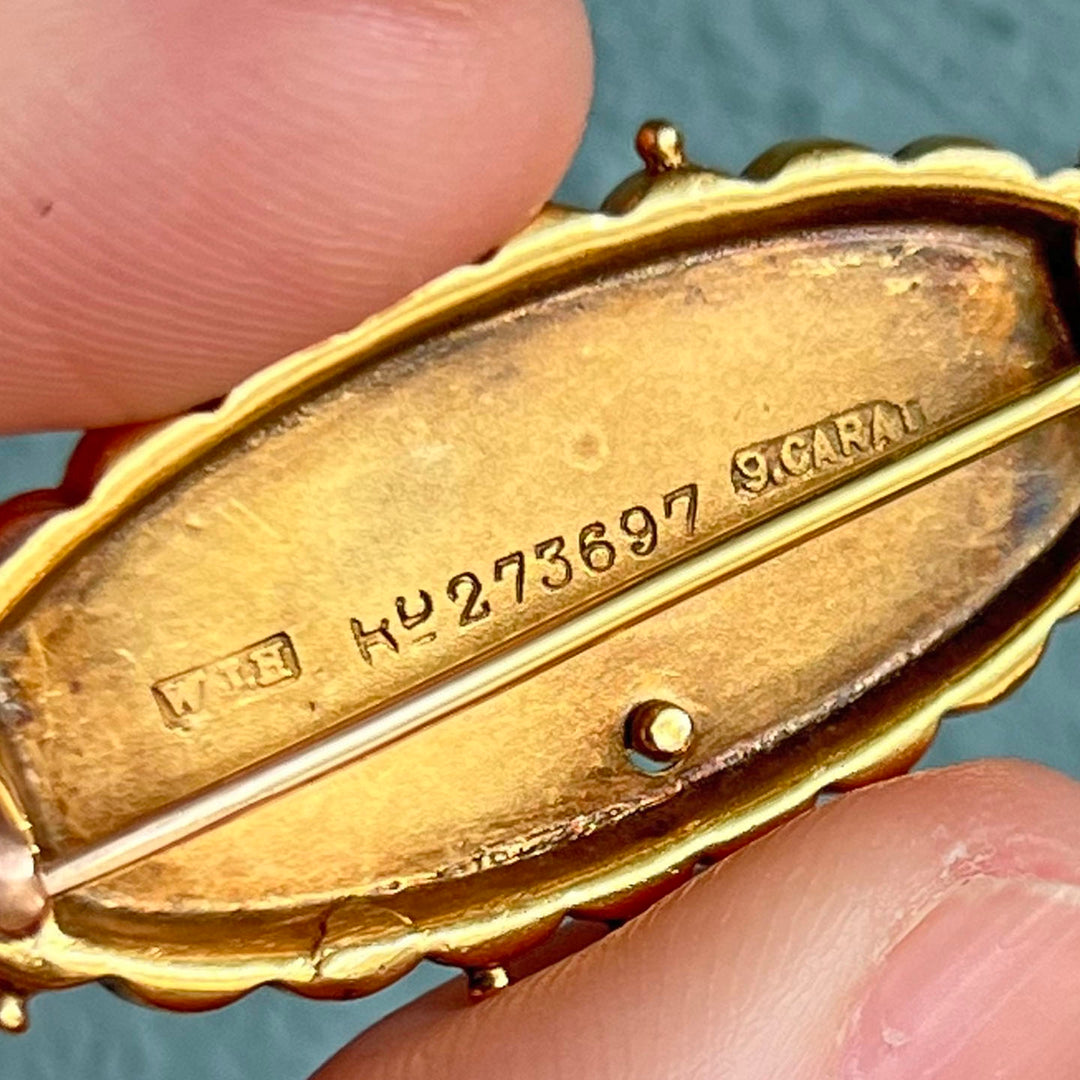 Victorian Hidden Message Brooch Pin 'Forget Me Not'