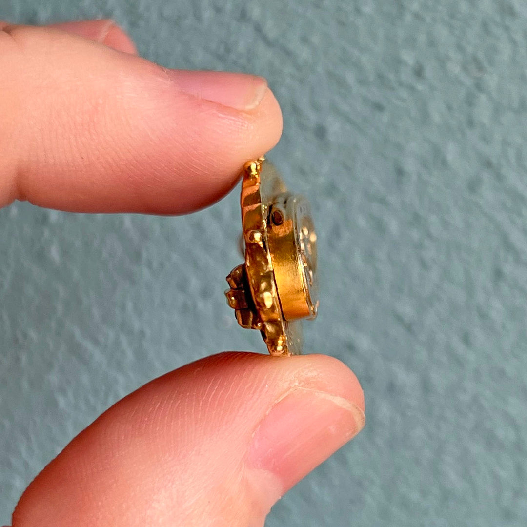 Victorian Hidden Message Brooch Pin 'Forget Me Not'